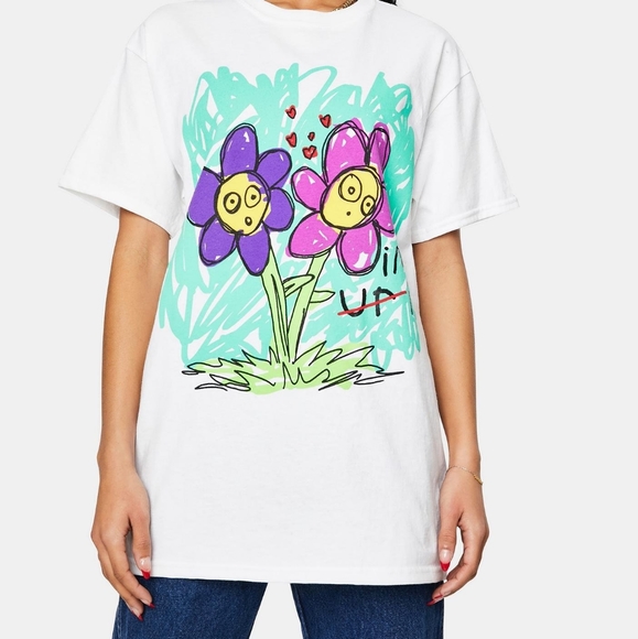 After School Special x Dolls Kill I'm It Flower Graphic Tee - Picture 1 of 2